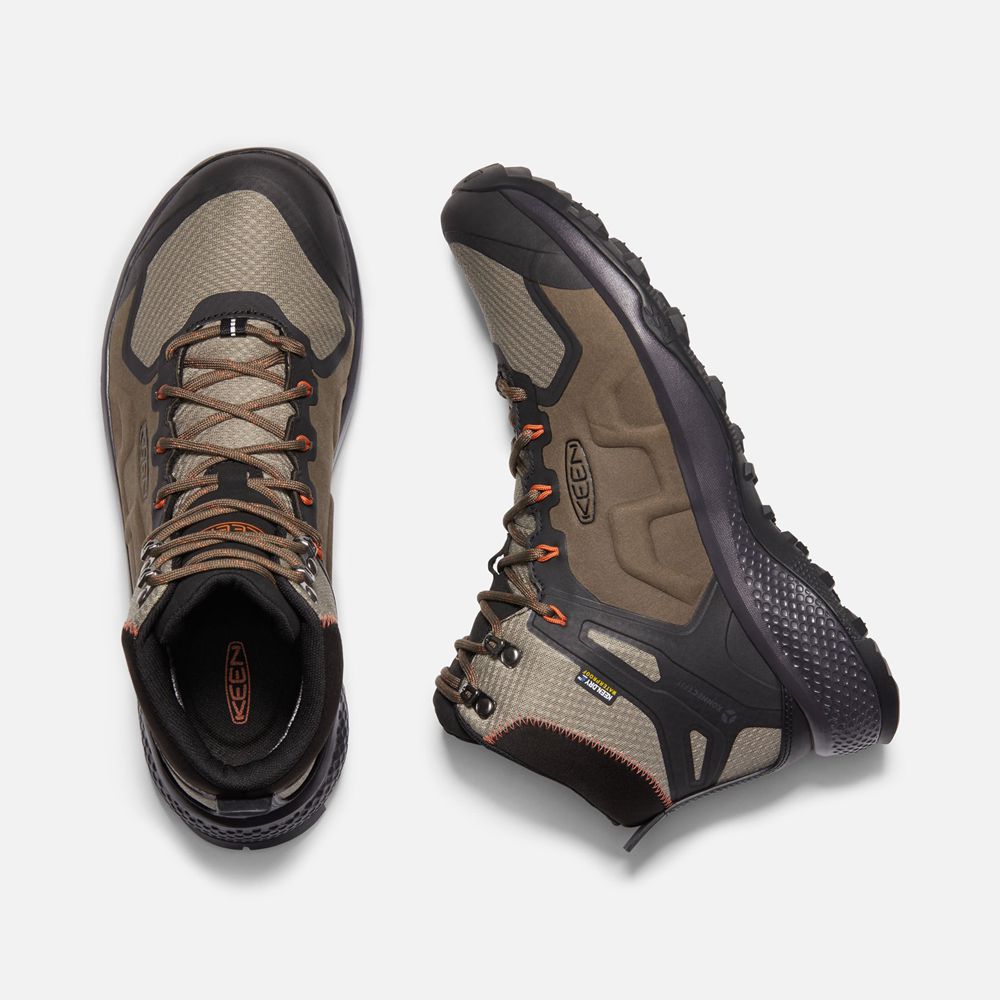 Keen Outdoor Bot Erkek Kahverengi/Siyah - Explore Waterproof - Türkiye MWXB75086